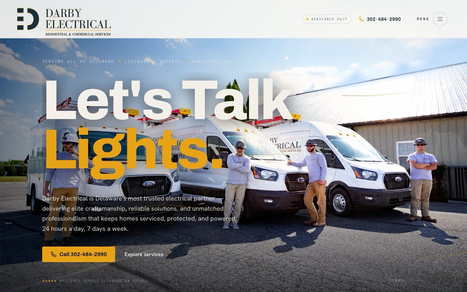 The Darby Electrical website